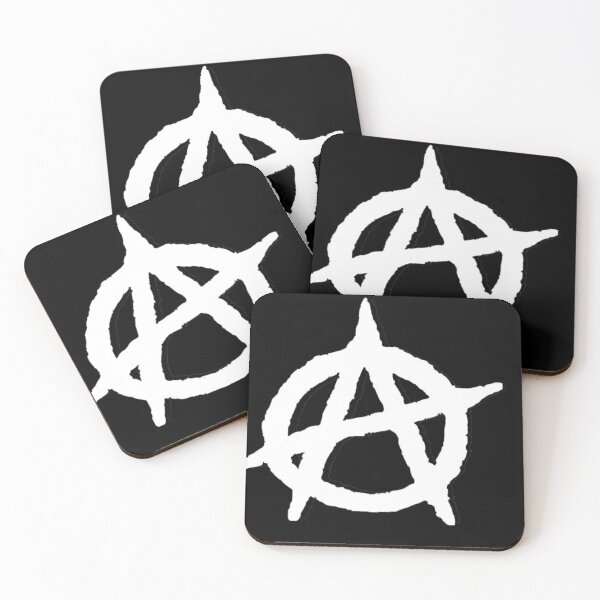 Item preview, White colored anarchy symbol Circle-A symbol punk symbol punk anarchy symbol logo designed and sold by xenxanses2.