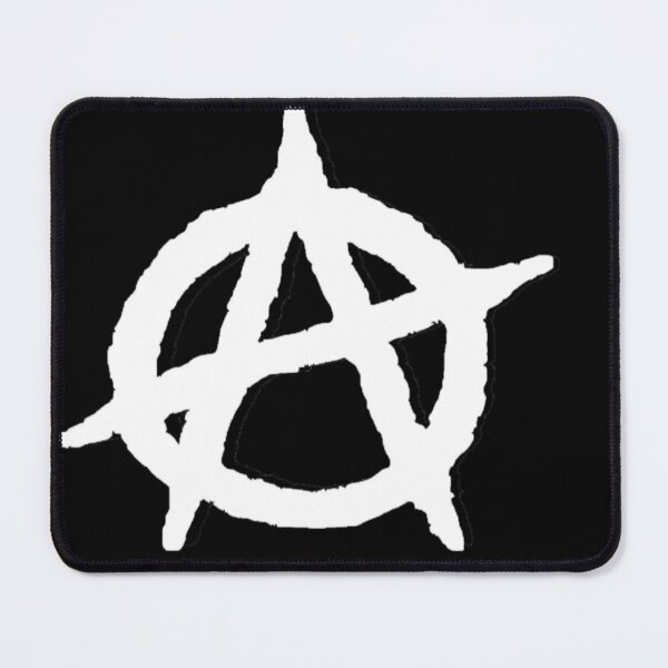 Item preview, White colored anarchy symbol Circle-A symbol punk symbol punk anarchy symbol logo designed and sold by xenxanses2.