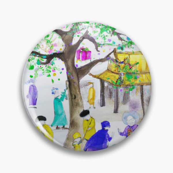 Item preview, Tet Vietnam , Vietnamese New Year , Watercolor Painting designed and sold by Color-Me-Blue.