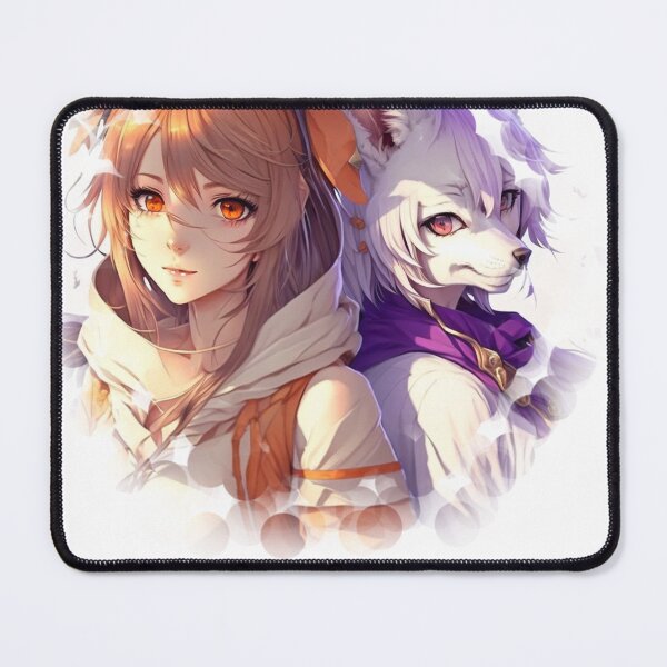 Item preview, Copy of Twin of adventurous girl accompanied by a wolf designed and sold by Wolf-Bros.