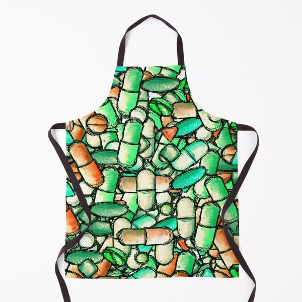 Item preview, Pharmacy Pills Green Pattern designed and sold by RxBlockhead.