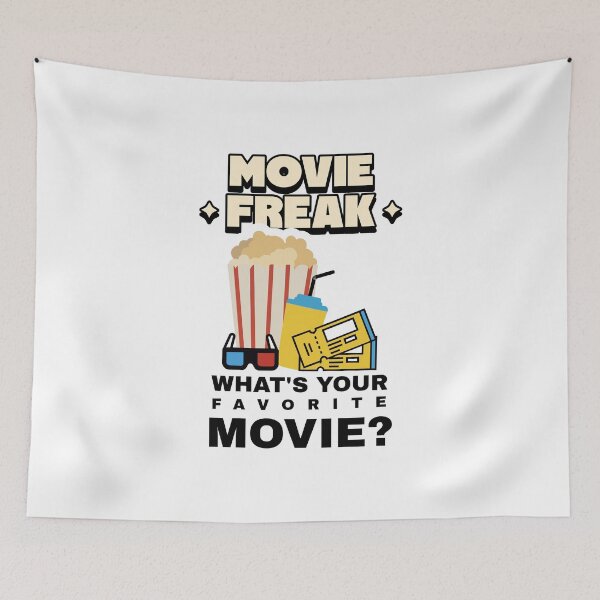 Item preview, Movie Freak, What's Your Favorite Movie designed and sold by crazydotdesigns.