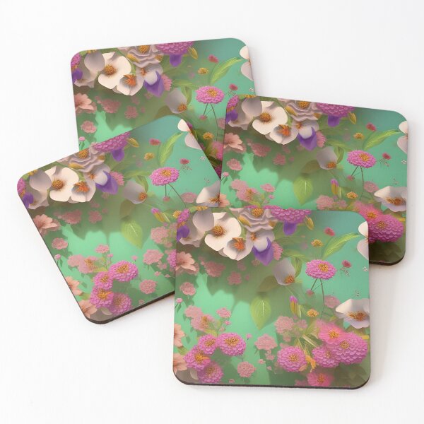 Item preview, Flowers with light green background designed and sold by MIGSZ.