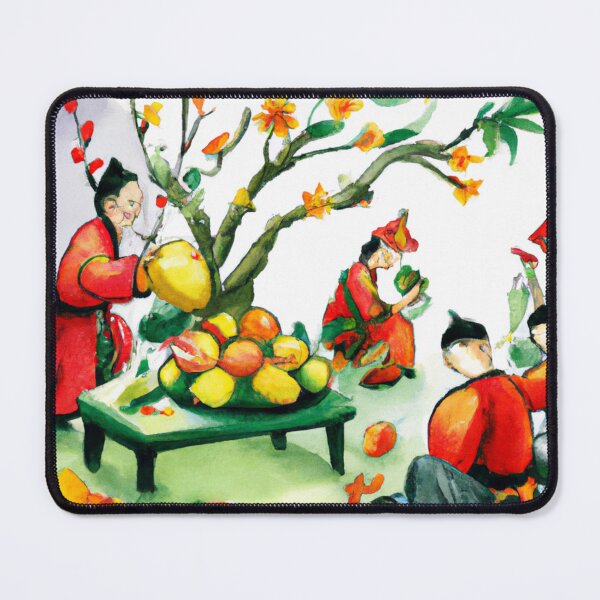 Item preview, Tet Vietnam , Vietnamese New Year , Watercolor Painting designed and sold by Color-Me-Blue.