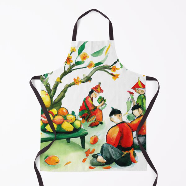 Item preview, Tet Vietnam , Vietnamese New Year , Watercolor Painting designed and sold by Color-Me-Blue.