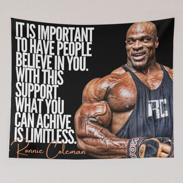 Item preview, RONNIE COLEMAN - LIMITLESS QUOTE designed and sold by HeavyLiftGift.