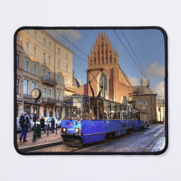 Item preview, Krakow tram and church  designed and sold by hawkie.