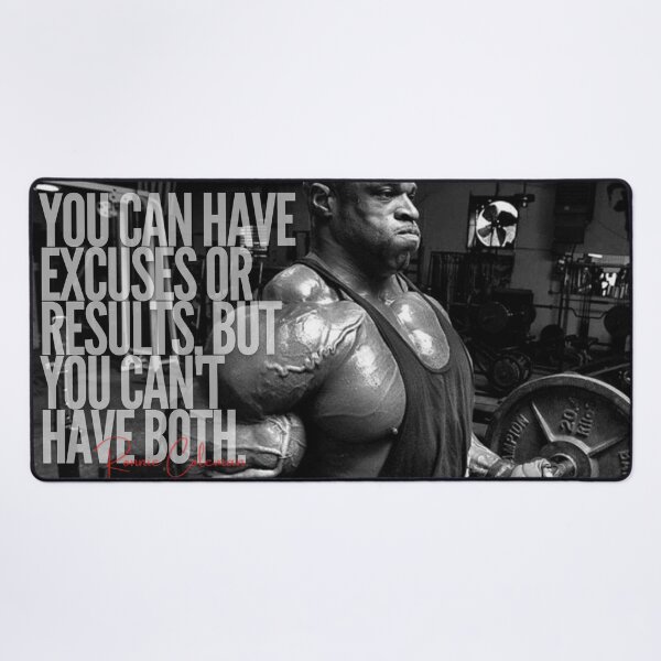 Item preview, RONNIE COLEMAN - EXCUSES OR RESULTS QUOTE designed and sold by HeavyLiftGift.