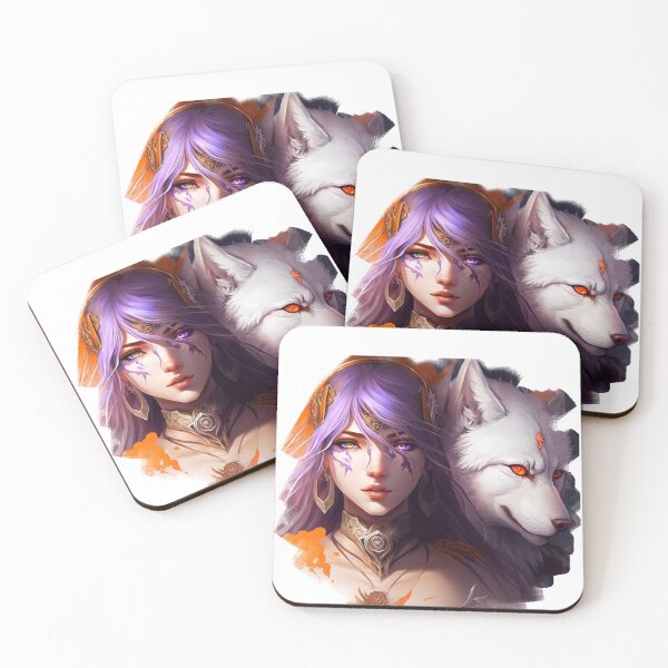 Item preview, Copy of An adventurous girl accompanied by a wolf designed and sold by Wolf-Bros.