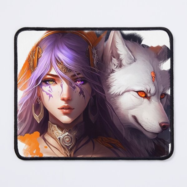 Item preview, Copy of An adventurous girl accompanied by a wolf designed and sold by Wolf-Bros.