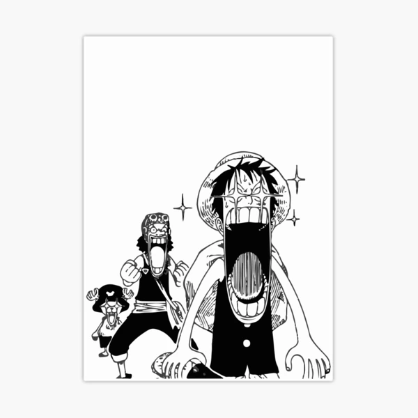 Gear 5 colored manga panel Sticker for Sale by YourDemonSlayer