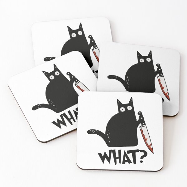 Item preview, Cat What Murderous Black Cat With Knife Gift Premium      designed and sold by SmartShirtsS.