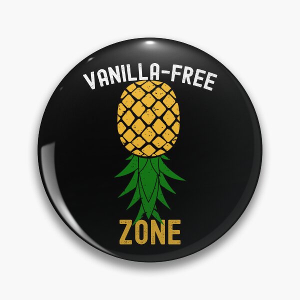 Item preview, Vanilla-Free Zone Funny Upside Down Pineapple designed and sold by SharpThreadZ.