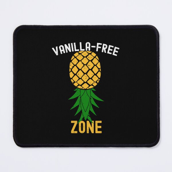Item preview, Vanilla-Free Zone Funny Upside Down Pineapple designed and sold by SharpThreadZ.