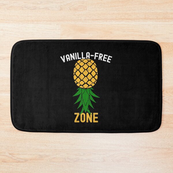Item preview, Vanilla-Free Zone Funny Upside Down Pineapple designed and sold by SharpThreadZ.