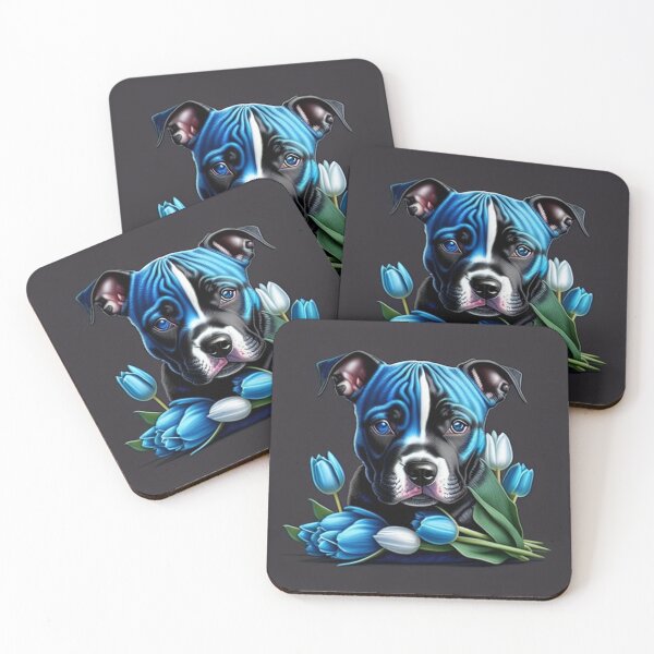 Item preview, Staffy And Tulips designed and sold by Nocturne  Paws.