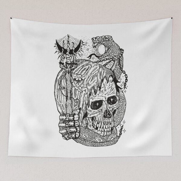 Item preview, Gothic Skull God - Gothic Halloween Theme  designed and sold by SmartShirtsS.