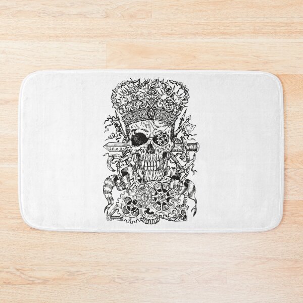 Item preview, Gothic Gear Skull With Sword - Gothic Halloween Theme  designed and sold by SmartShirtsS.