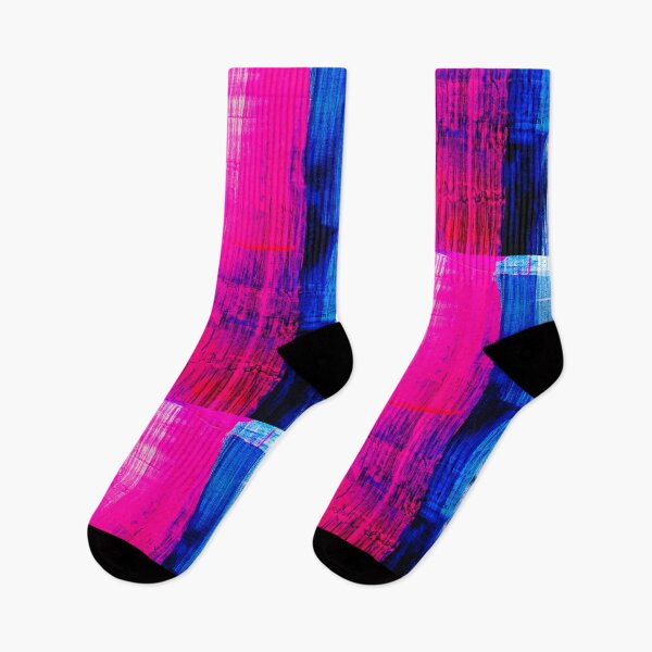 Item preview, abstract art blue pink designed and sold by AUEROCHSE.