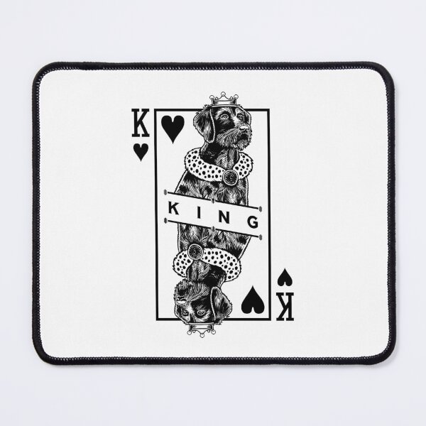 Item preview, German Wirehaired Pointer King Of Hearts Dog Lover Pop Art designed and sold by GrandeDuc.