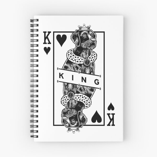 Item preview, German Wirehaired Pointer King Of Hearts Dog Lover Pop Art designed and sold by GrandeDuc.
