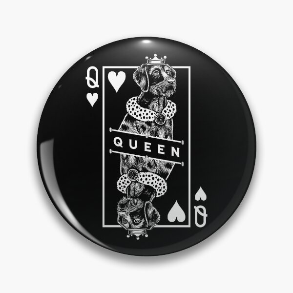 Item preview, German Wirehaired Pointer Queen Of Hearts Dog Lover Pop Art designed and sold by GrandeDuc.