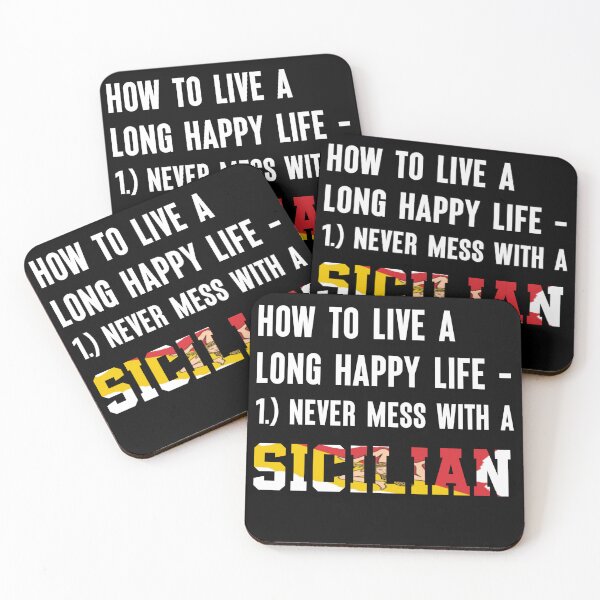 Item preview, Funny Never Mess With A Sicilian Sicily Pride Flag Trinacria designed and sold by SereneSouls.