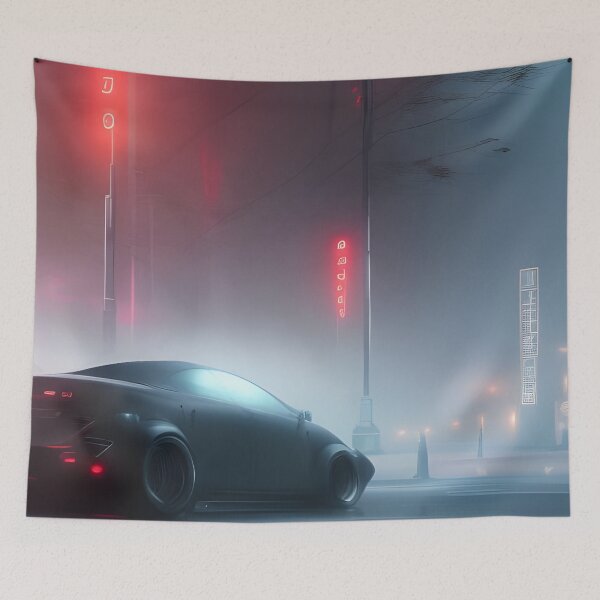 Item preview, Street car in the night designed and sold by MIGSZ.