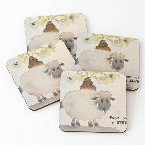 Item preview, Poop on a Sheep designed and sold by Anastasia Post.