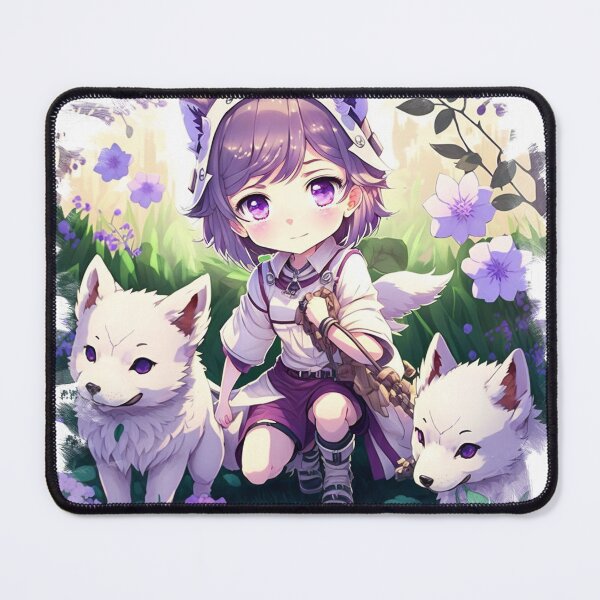 Item preview, An adventurous girl with two cute wolves designed and sold by Wolf-Bros.