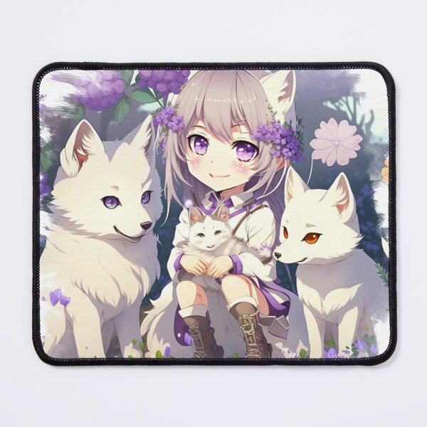 Item preview, An adventurous girl with two cute wolves designed and sold by Wolf-Bros.