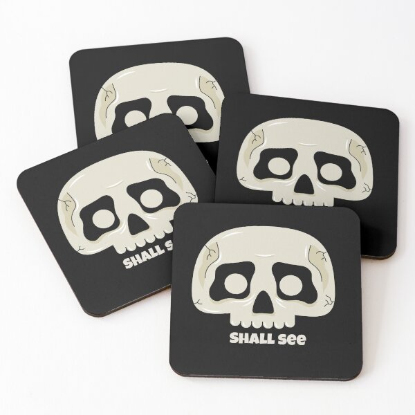 Item preview, Eyes of the Beholder The "Shall See" Skull Design Sticker designed and sold by majnate.