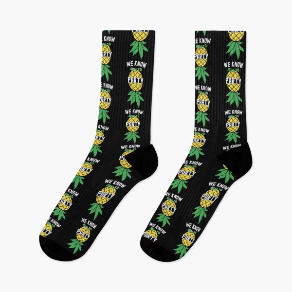 Item preview, We Know How To Party Cool Upside Down Pineapple Funny Swinger designed and sold by SharpThreadZ.