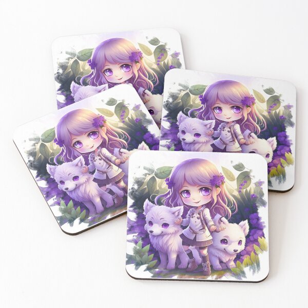 Item preview, An adventurous girl with two cute wolves designed and sold by Wolf-Bros.