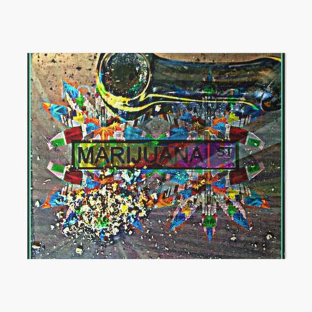 Marijuana Street Art Board Print