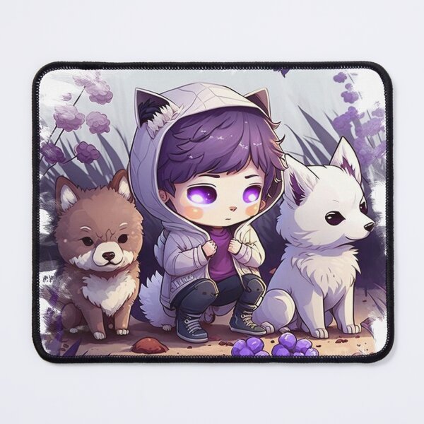 Item preview, An adventurous girl with two cute wolves designed and sold by Wolf-Bros.