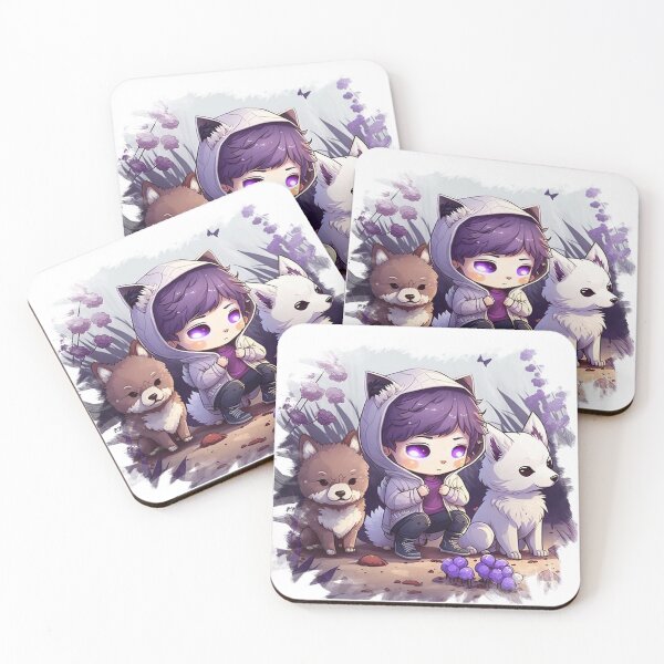 Item preview, An adventurous girl with two cute wolves designed and sold by Wolf-Bros.