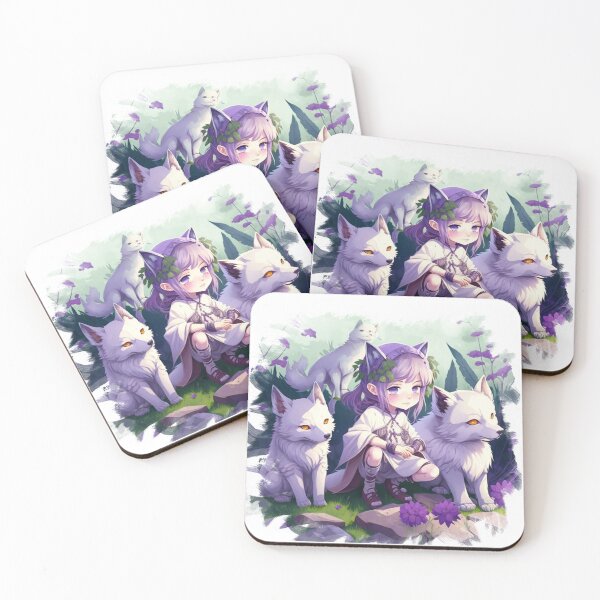Item preview, An adventurous girl with two cute wolves designed and sold by Wolf-Bros.