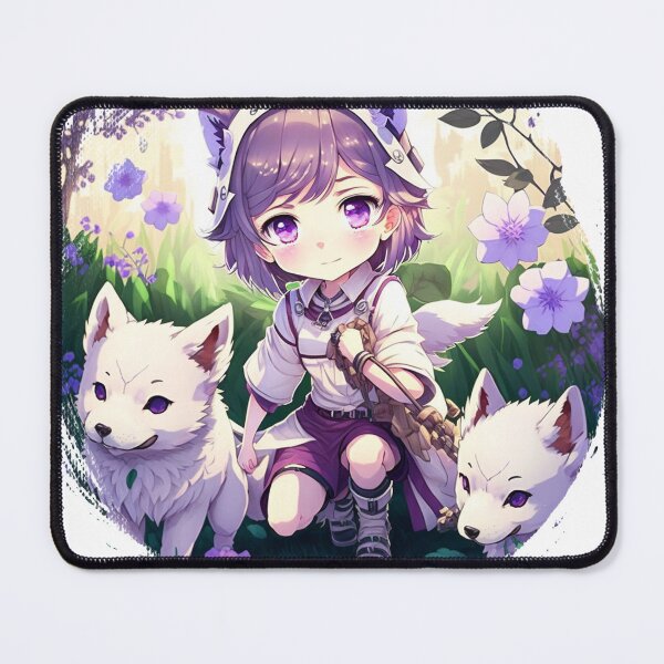 Item preview, An adventurous girl with two cute wolves designed and sold by Wolf-Bros.