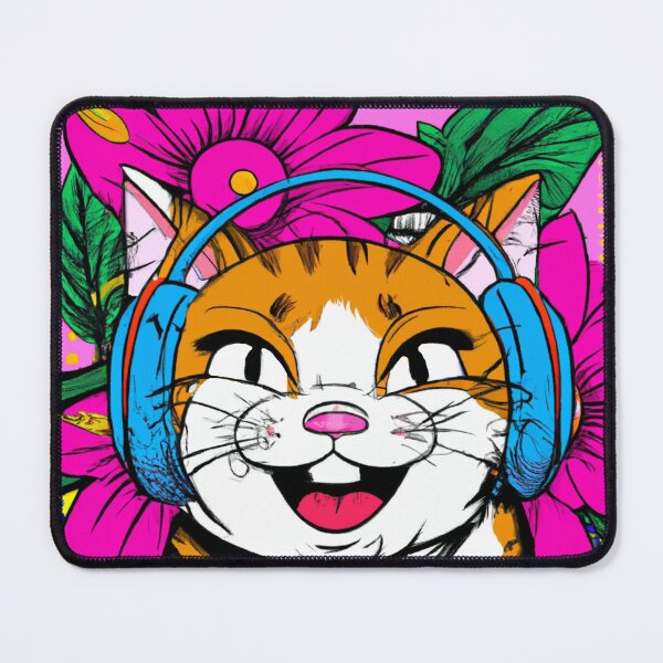 Item preview, Cat happy earphone flower designed and sold by goysans.