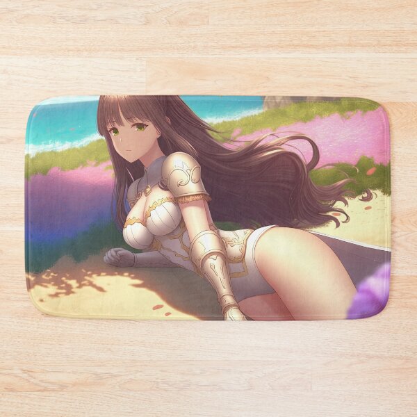Item preview, Portrait of a fantasy female crusader named Aurora on the beach designed and sold by PJGartui.