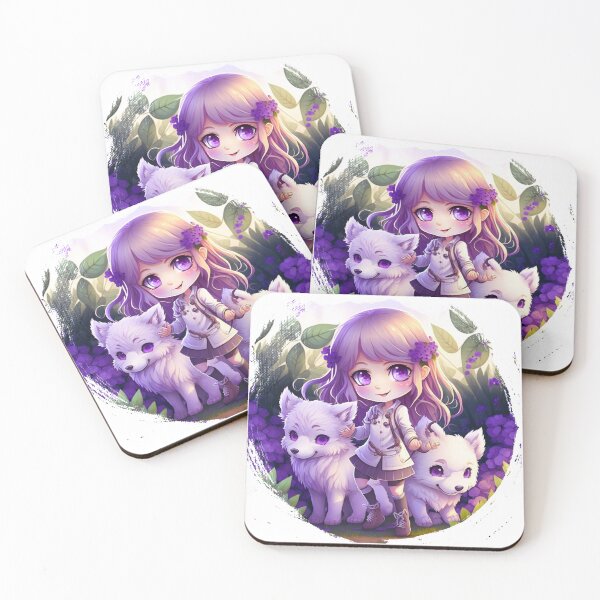 Item preview, An adventurous girl with two cute wolves designed and sold by Wolf-Bros.
