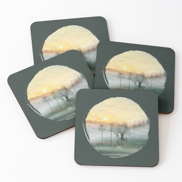 Item preview, Yoga and nature... forest and sunrise  designed and sold by M-Infinite.