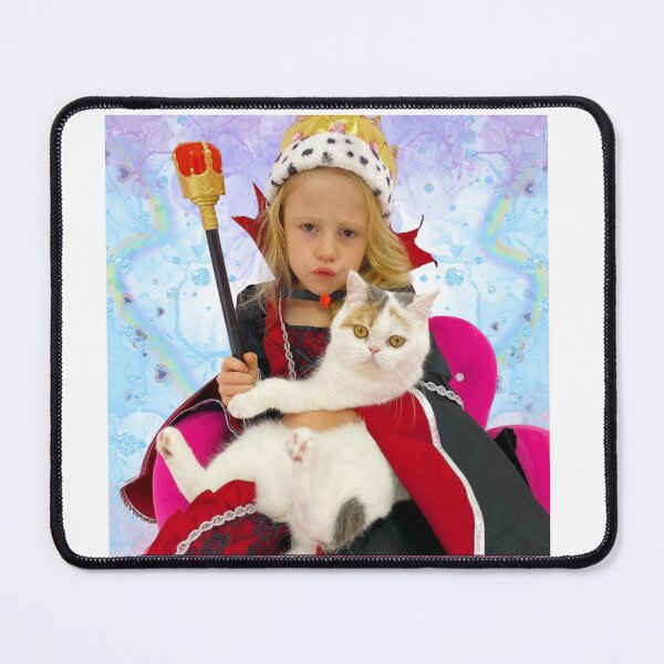 Item preview, Nastya in a Halloween themed attire with a cat, like nastya with crown cap designed and sold by theJuniorJams.