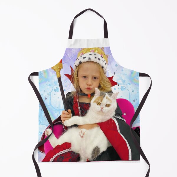 Item preview, Nastya in a Halloween themed attire with a cat, like nastya with crown cap designed and sold by theJuniorJams.