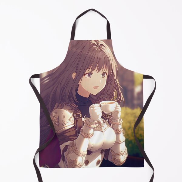 Item preview, Portrait of a fantasy female crusader named Aurora drinking coffee designed and sold by PJGartui.