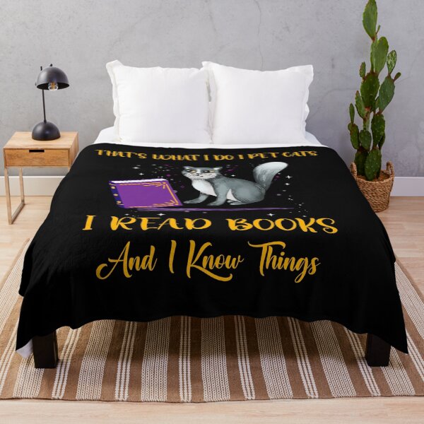 Item preview, that's what i do i pet cats i read books and i know things designed and sold by SKYBLUE-M ⭐⭐⭐⭐⭐.