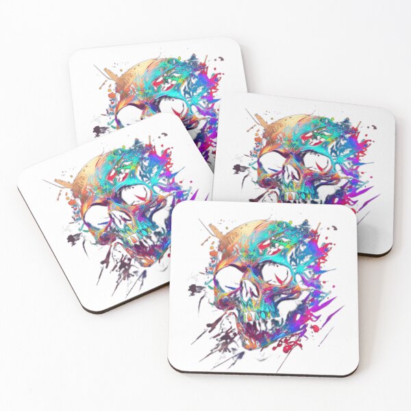Item preview, Rainbow Skull  A Vibrant Take on the Macabre designed and sold by PosterManiaRo.