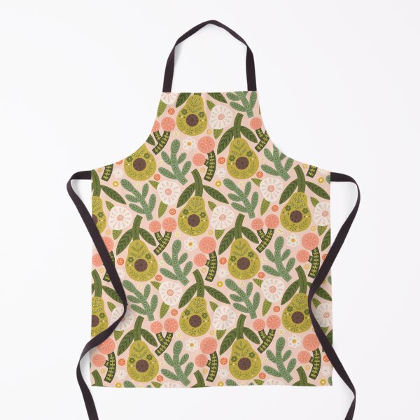 Item preview, Folk avocado and flowers designed and sold by kondratya.