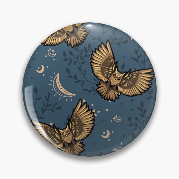 Item preview, Owls Blue night designed and sold by ShoutForJoy.